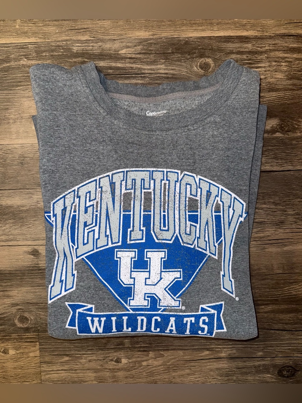 Kentucky Wildcats Gray Crewneck Sweatshirt